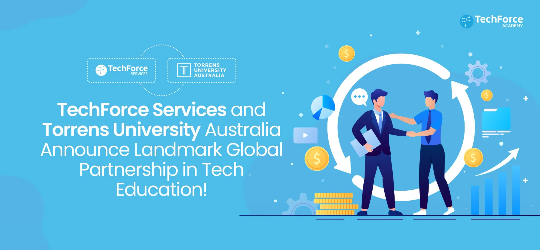 TechForce Services and Torrens University Australia Announce Landmark Global Partnership in Tech Education!