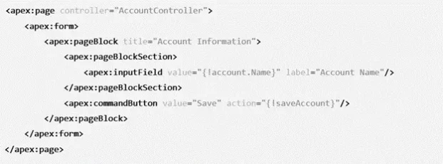 Example of a Visualforce Page