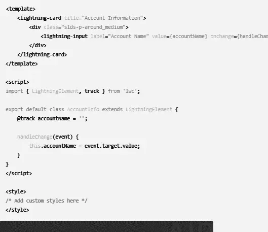 Example of an LWC Component
