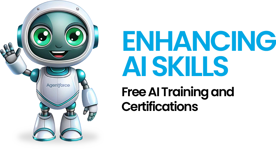 Free AI training and certifications from Salesforce, designed for aspiring AI professionals.